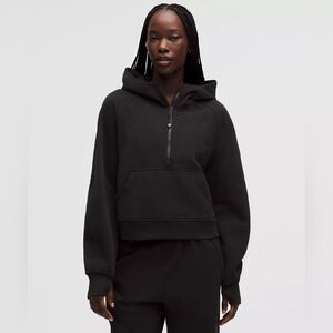 Lululemon Black Half-Zip Oversized Scuba In Size XS/S *discontinued